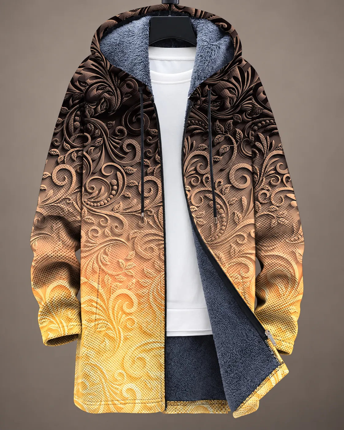Marina Whimsical Ocean Art Hooded Jacket