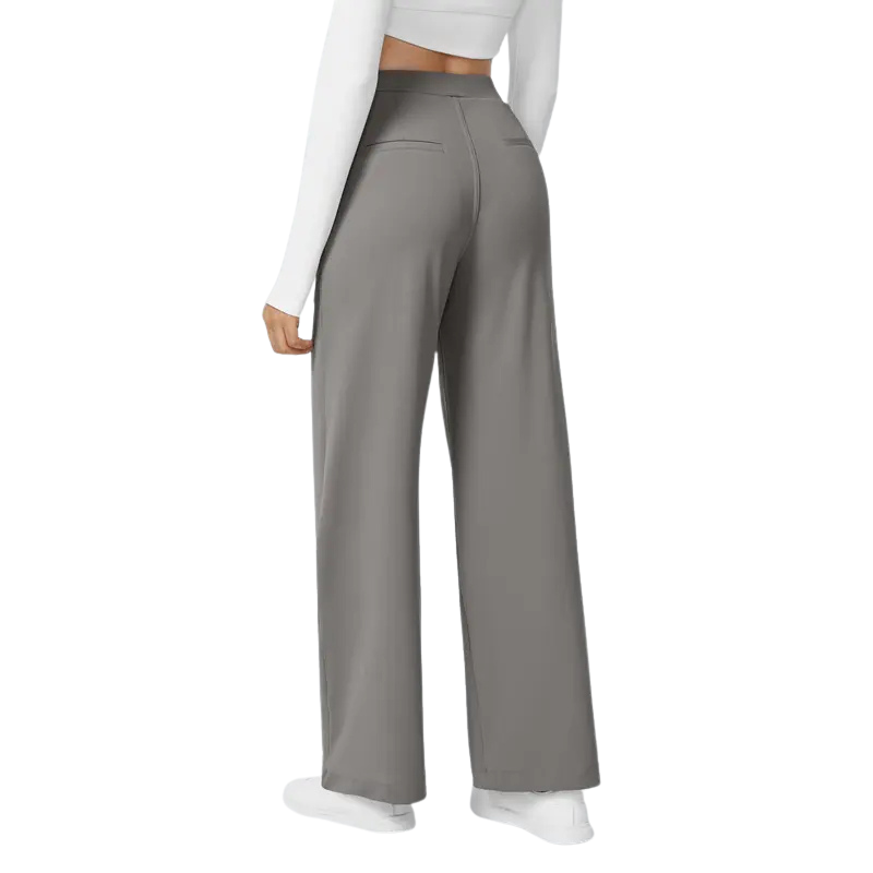 Women's Wide Leg Pants, High Waist Tailored Full Length