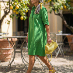 Giselle collared pullover dress