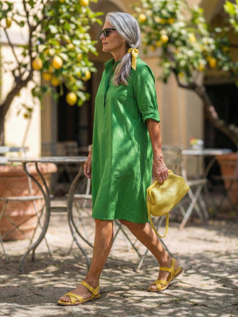 Giselle collared pullover dress