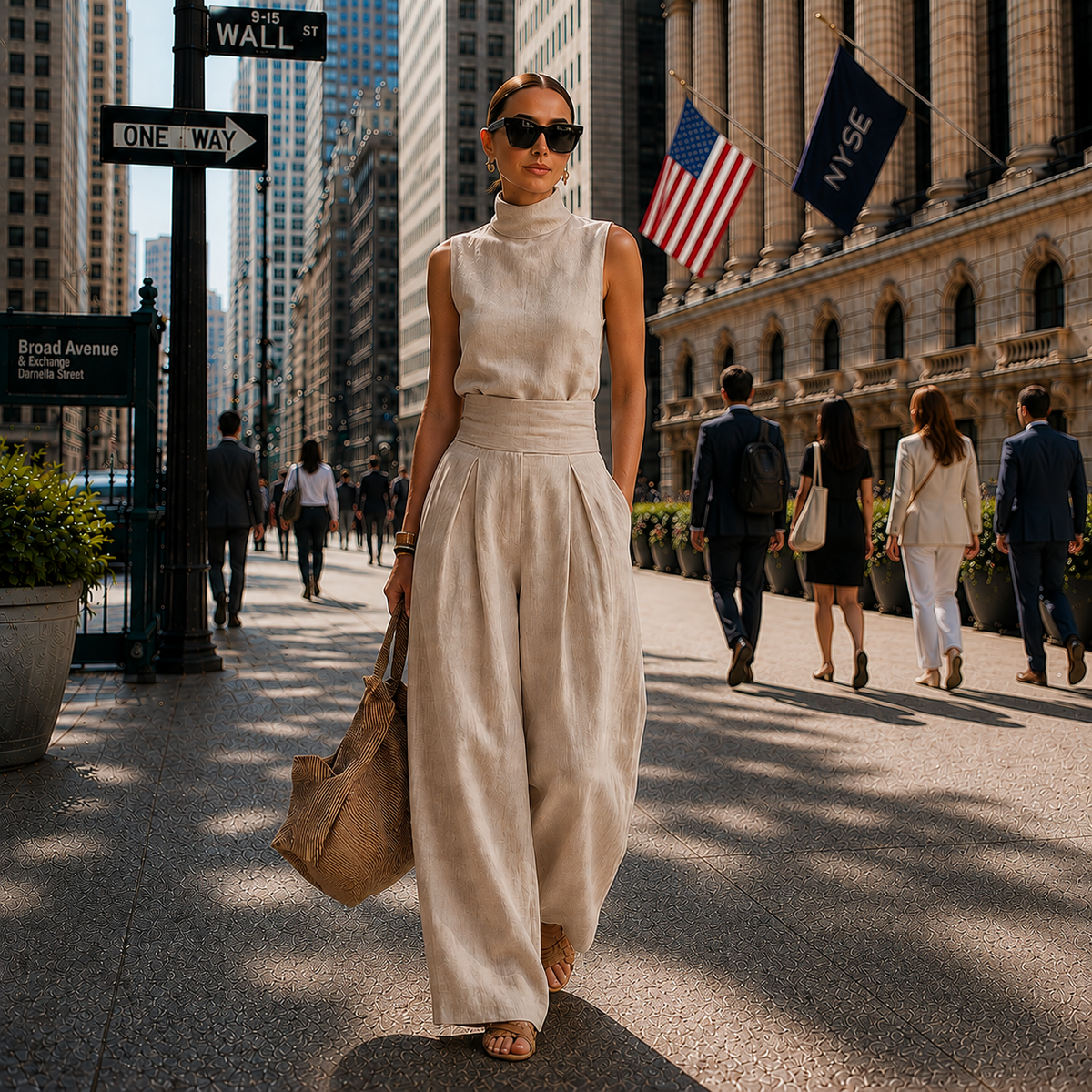 Maria | Elegant Wide Leg Pants and Top Set
