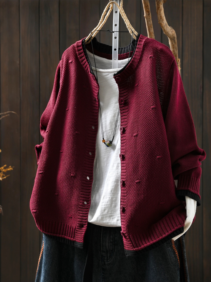 THE ISOLDE | TEXTURED CARDIGAN