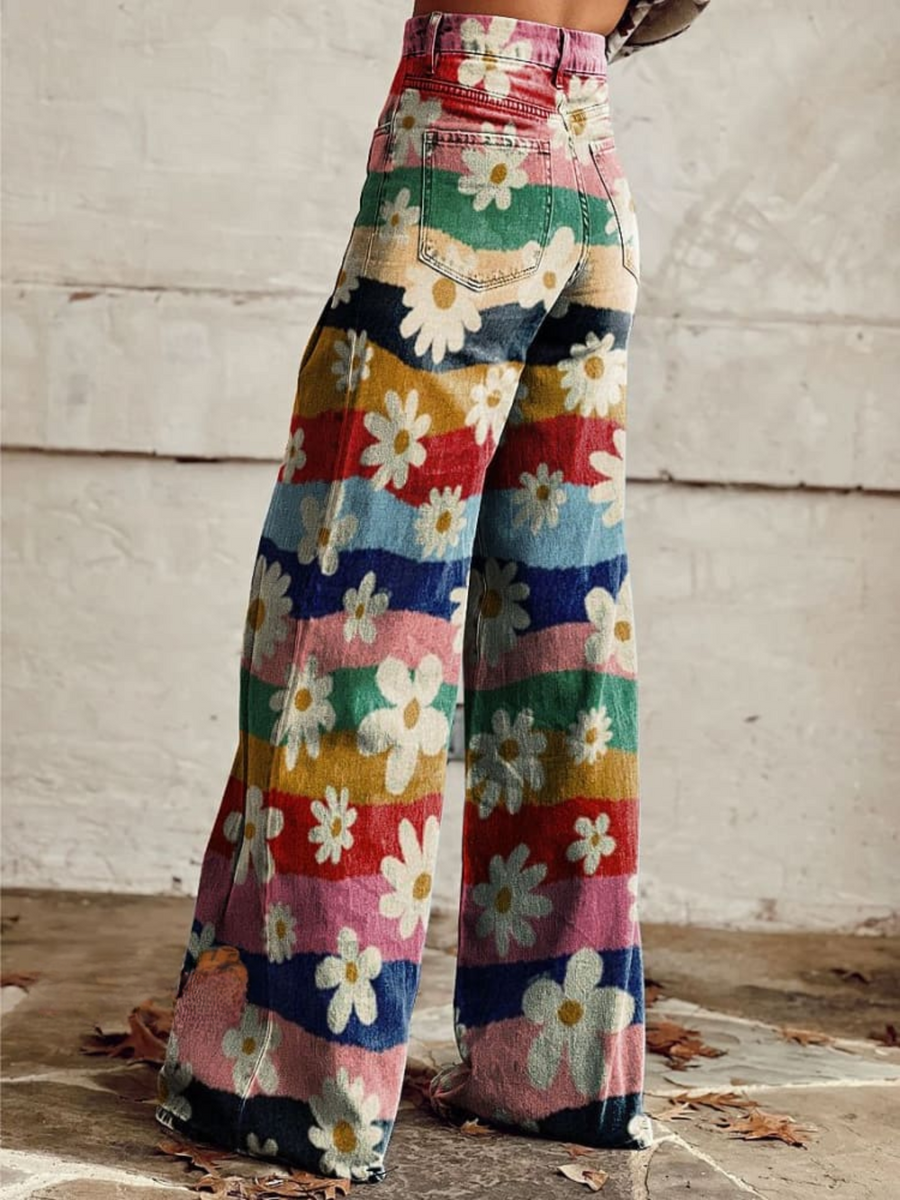 Leon - Elegant Floral Pants