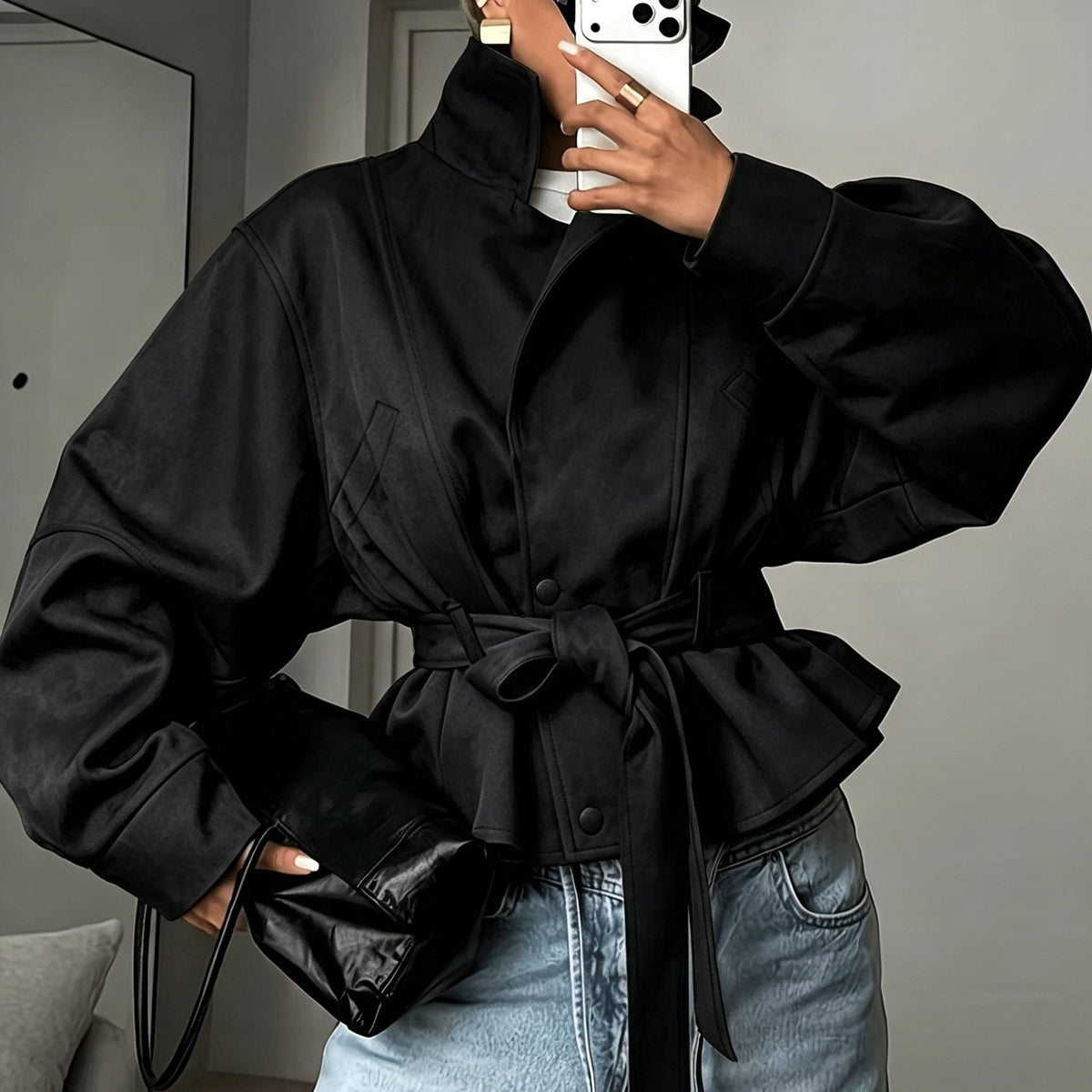 Vivienne | Belted Lapel Coat