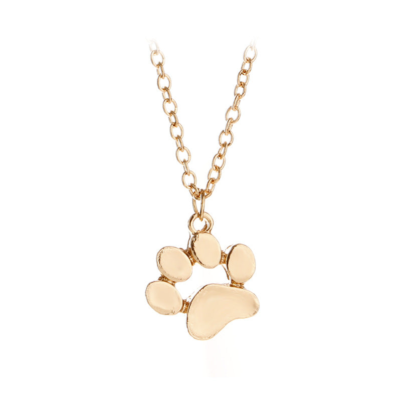 Elegant Silver Paw Necklace – Stainless Steel