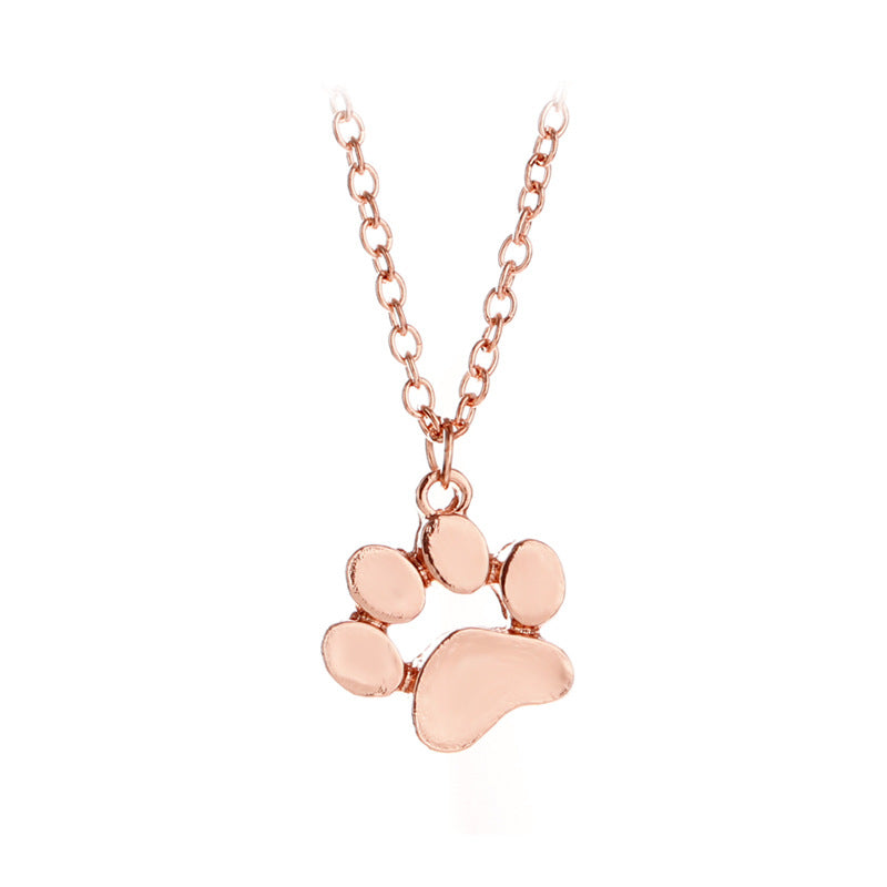 Elegant Silver Paw Necklace – Stainless Steel