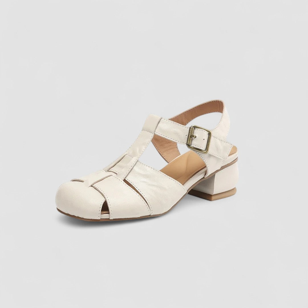 SANDRINE | CUTOUT MARY JANE HEELS