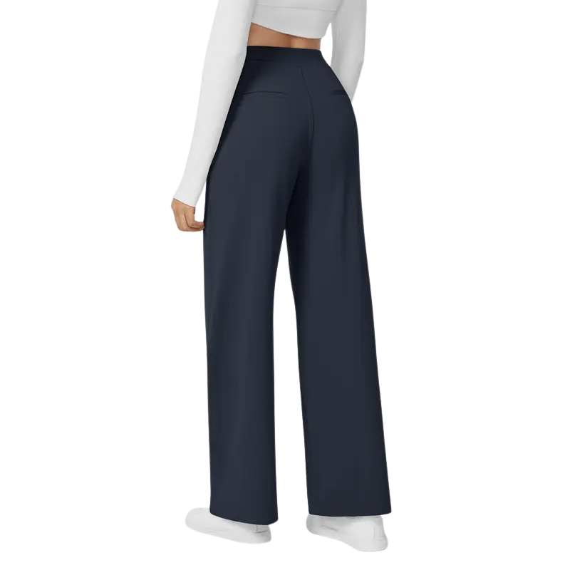 Women's Wide Leg Pants, High Waist Tailored Full Length