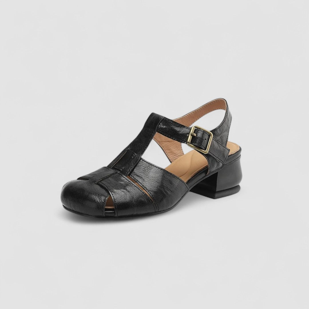 SANDRINE | CUTOUT MARY JANE HEELS