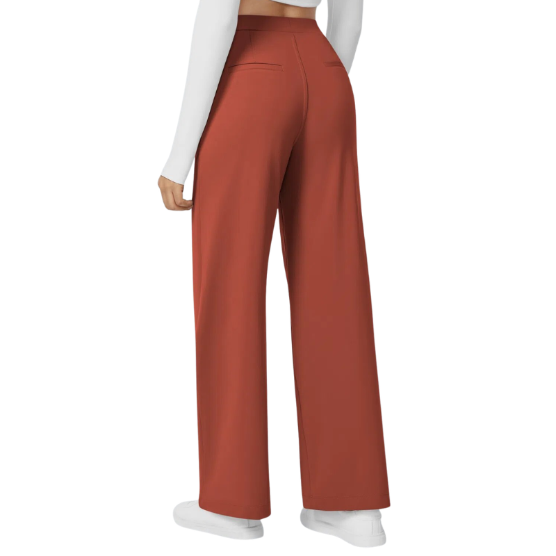 Women's Wide Leg Pants, High Waist Tailored Full Length