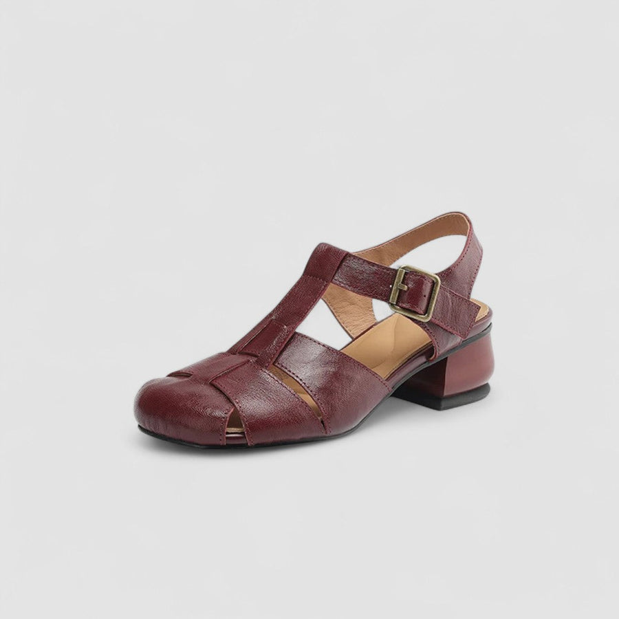 SANDRINE | CUTOUT MARY JANE HEELS