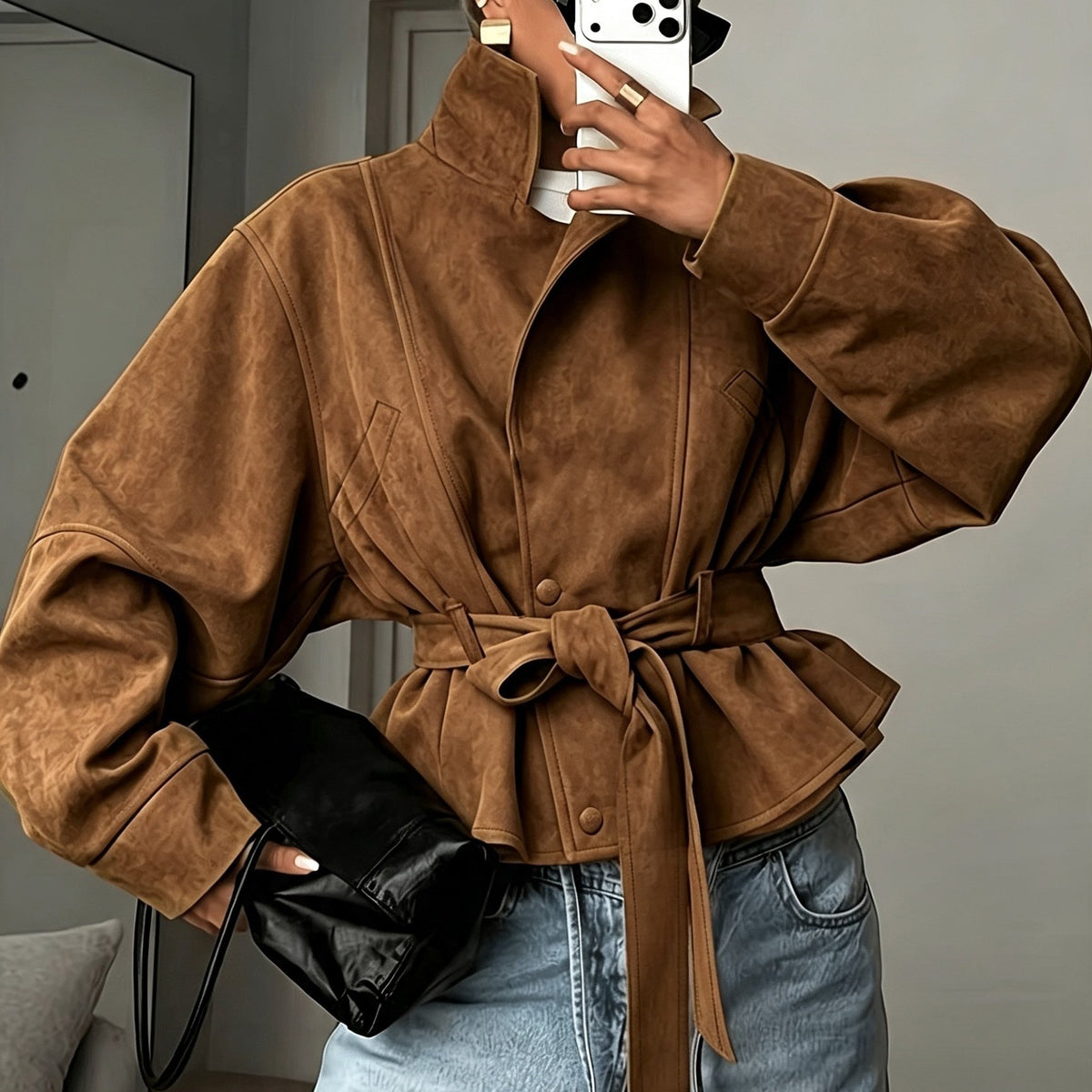 Vivienne | Belted Lapel Coat