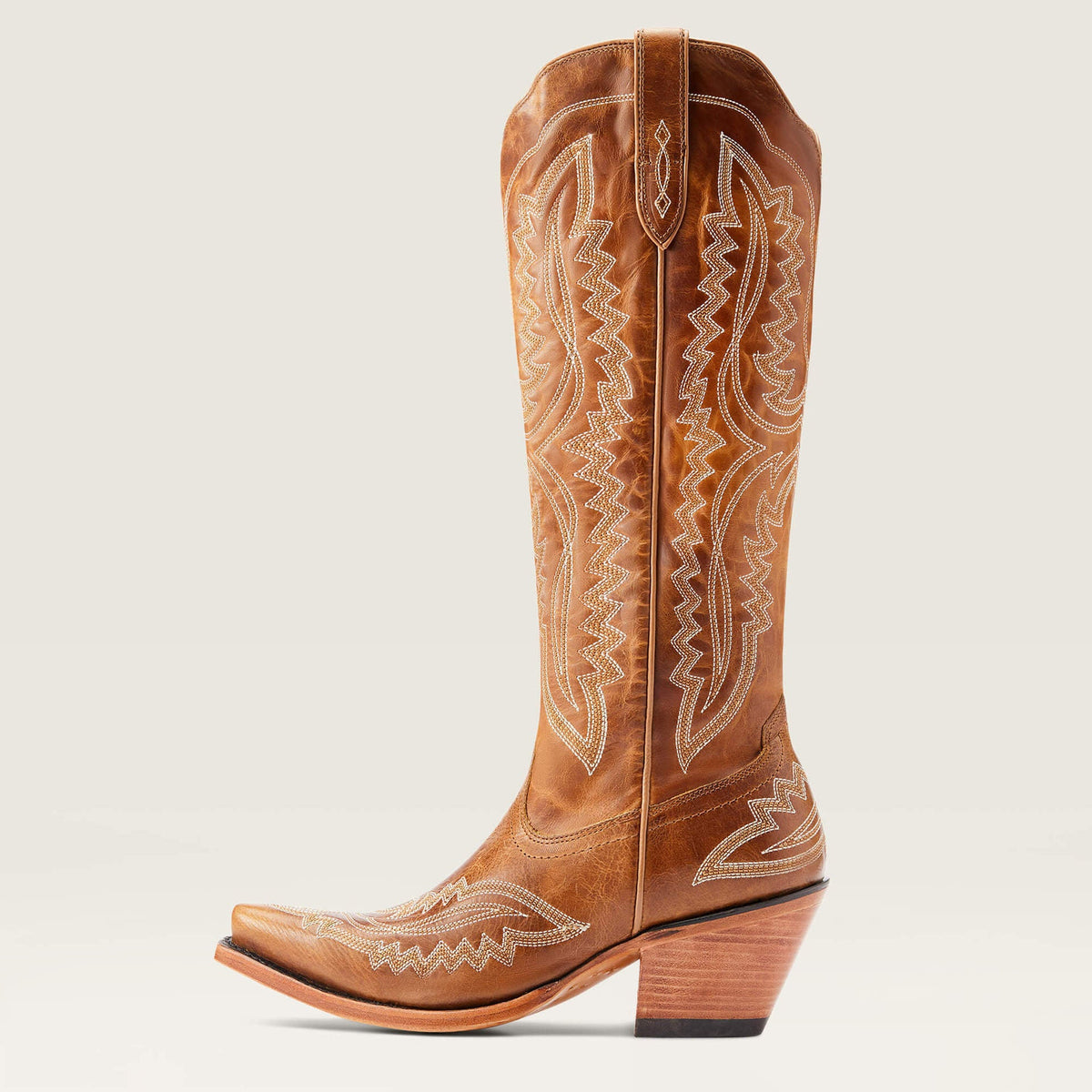 Women's Embroidered Cowboy Boots, Pointed Toe Low Heel