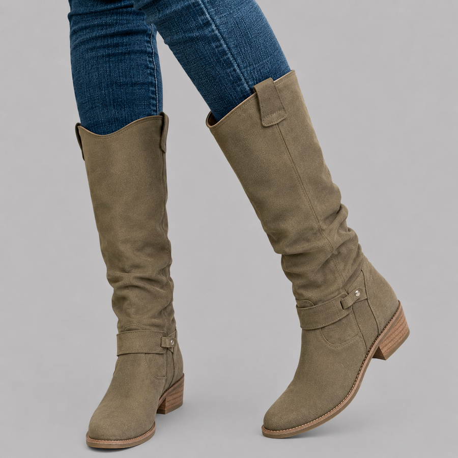 Women's Versatile Flat Knee High Boots