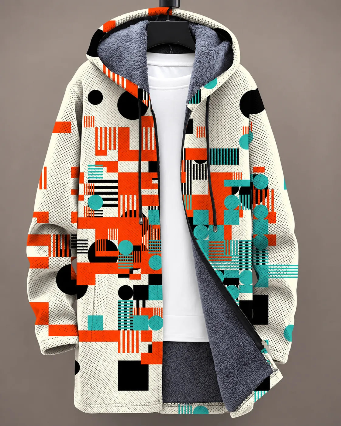 Aurelia Golden Scroll Hooded Jacket