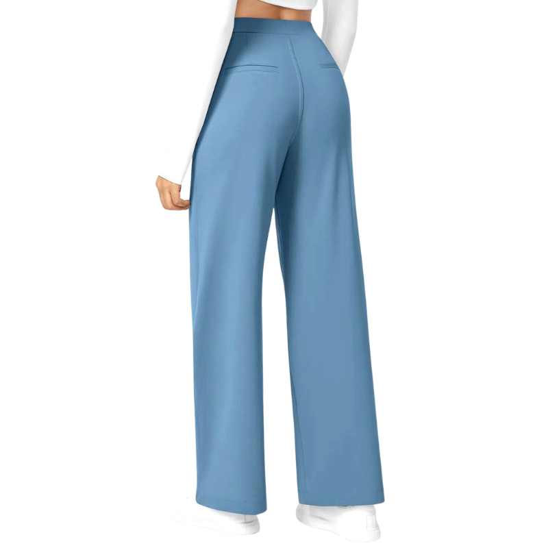 Women's Wide Leg Pants, High Waist Tailored Full Length