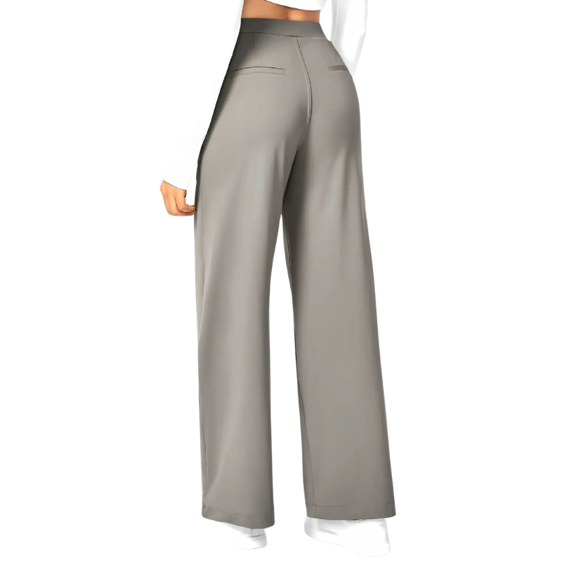 Women's Wide Leg Pants, High Waist Tailored Full Length