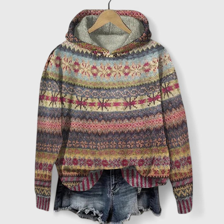 Elyvanyah retro pattern sweatshirt