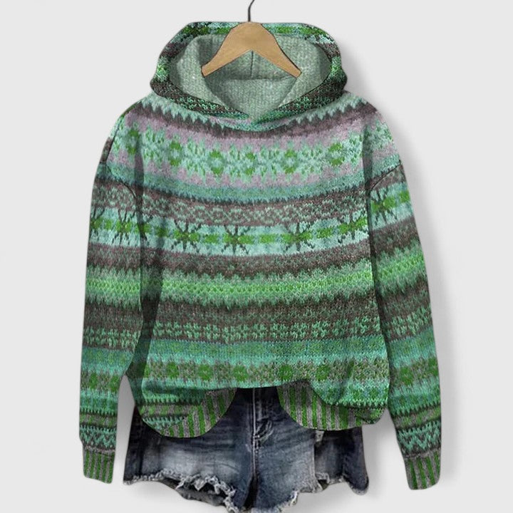 Elyvanyah retro pattern sweatshirt – view 2