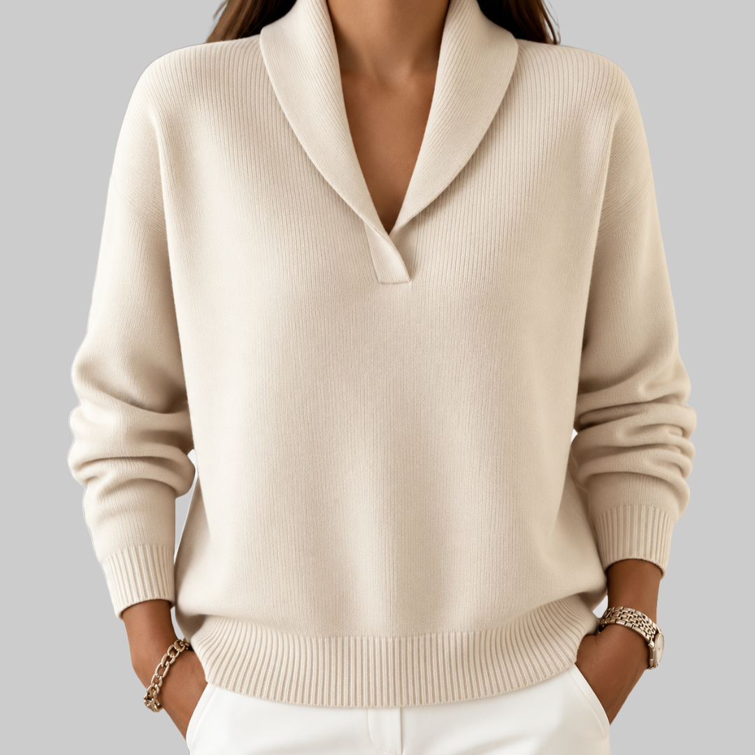 Dianna Relaxed V-Neck Sweater