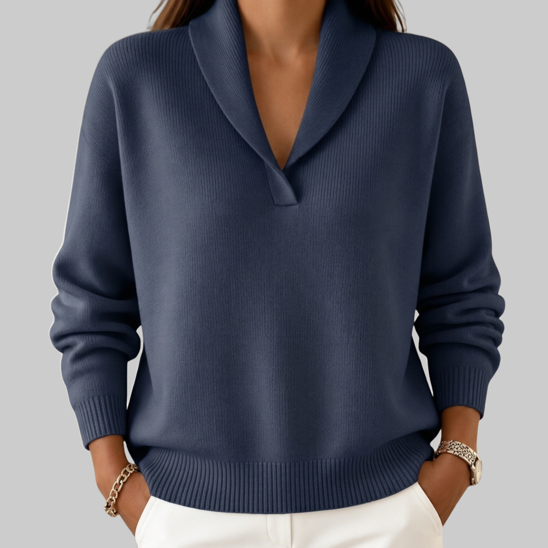 Dianna Relaxed V-Neck Sweater