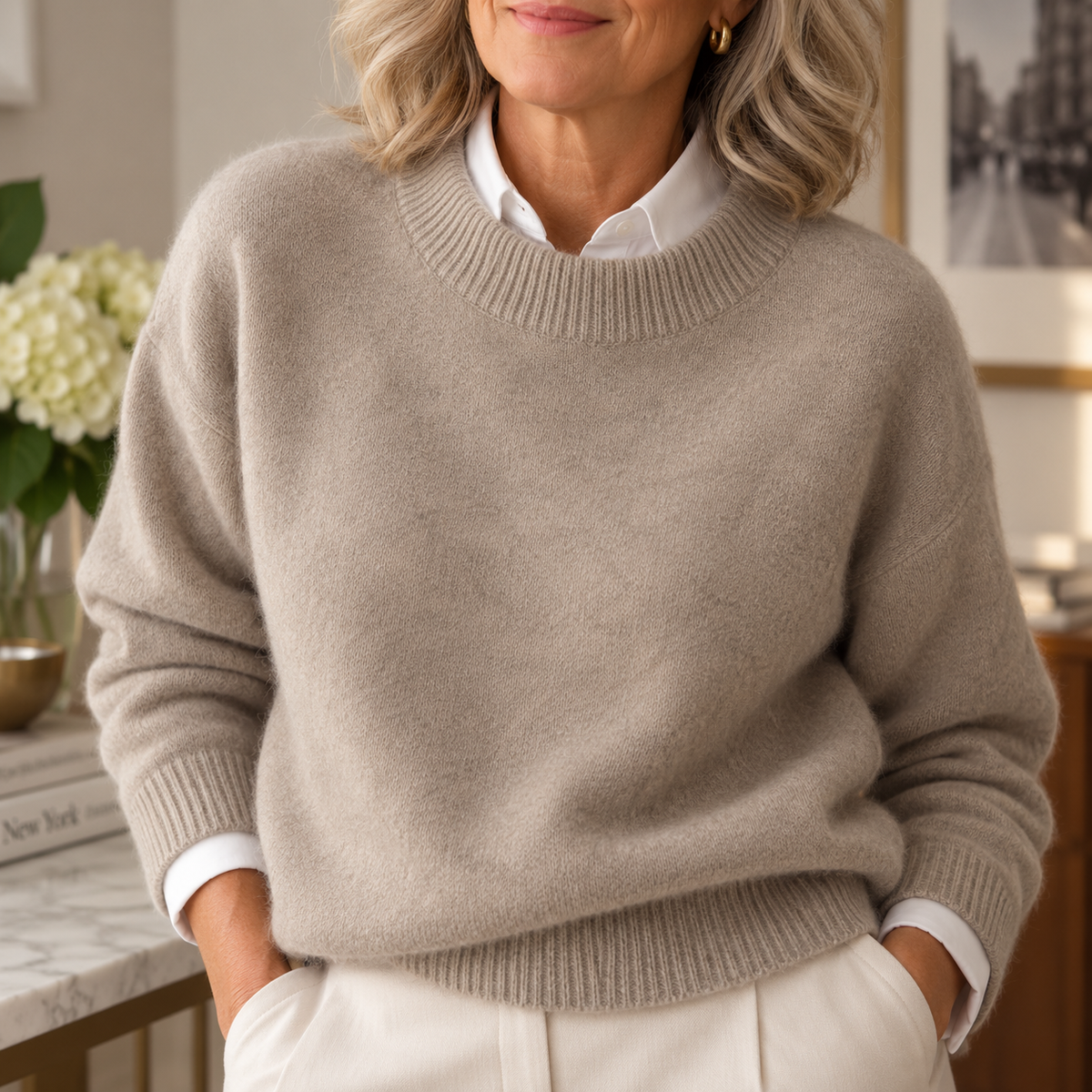 Bellamy | Cashmere-Blend Mock Neck Sweater