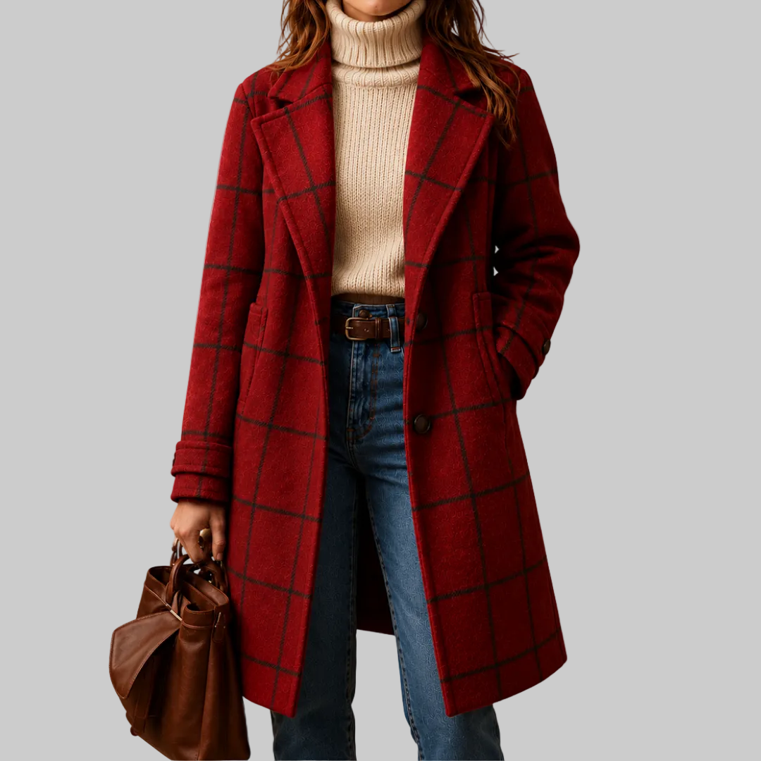 Lauren Classic Checkered Coat