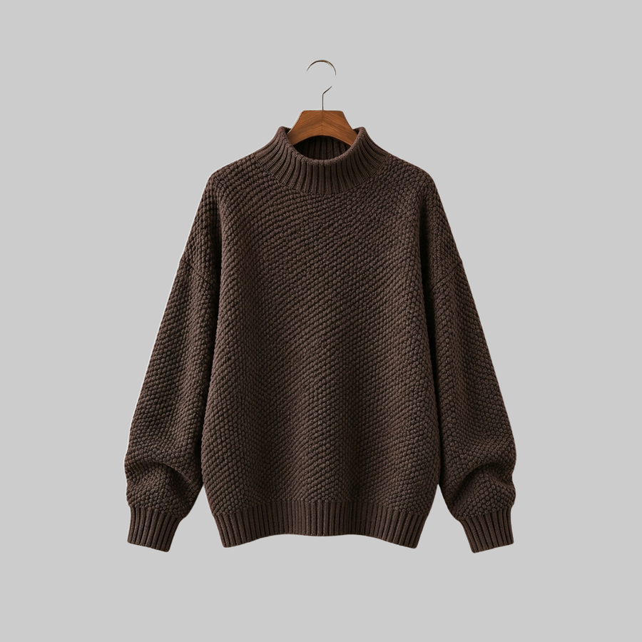 Amaya Classic Mock Neck Sweater