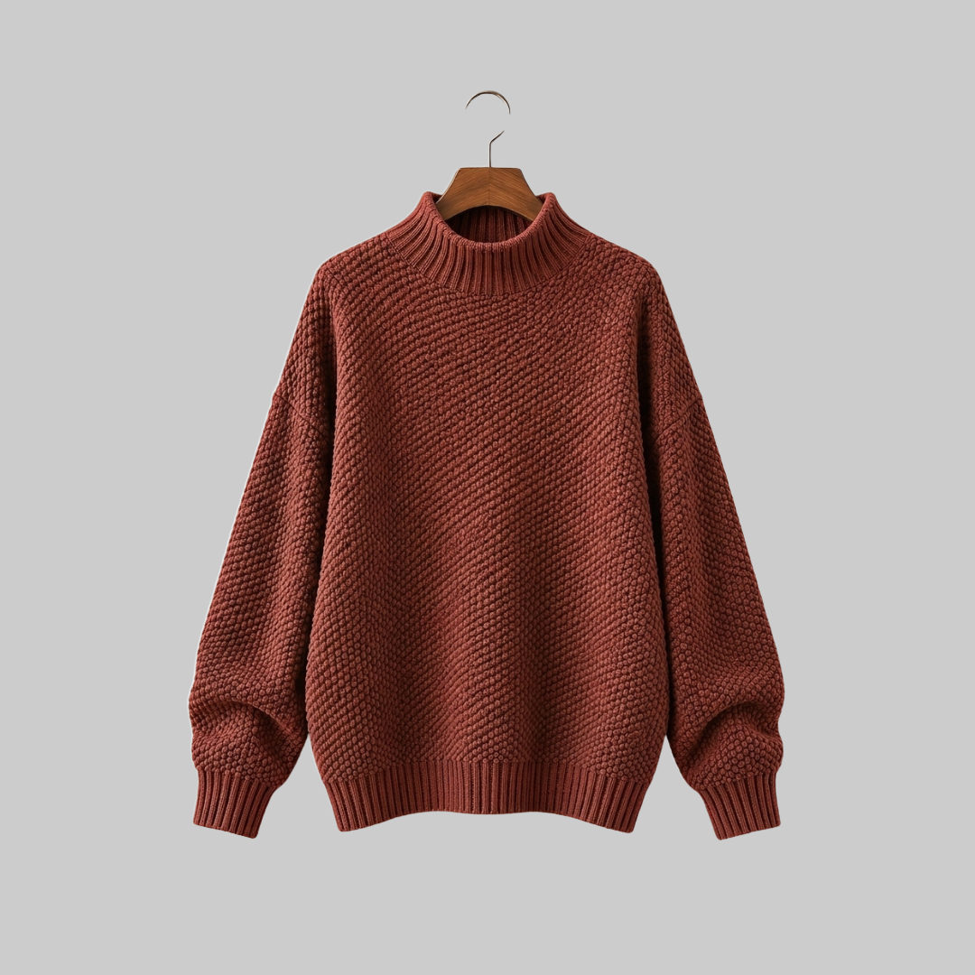 Amaya Classic Mock Neck Sweater