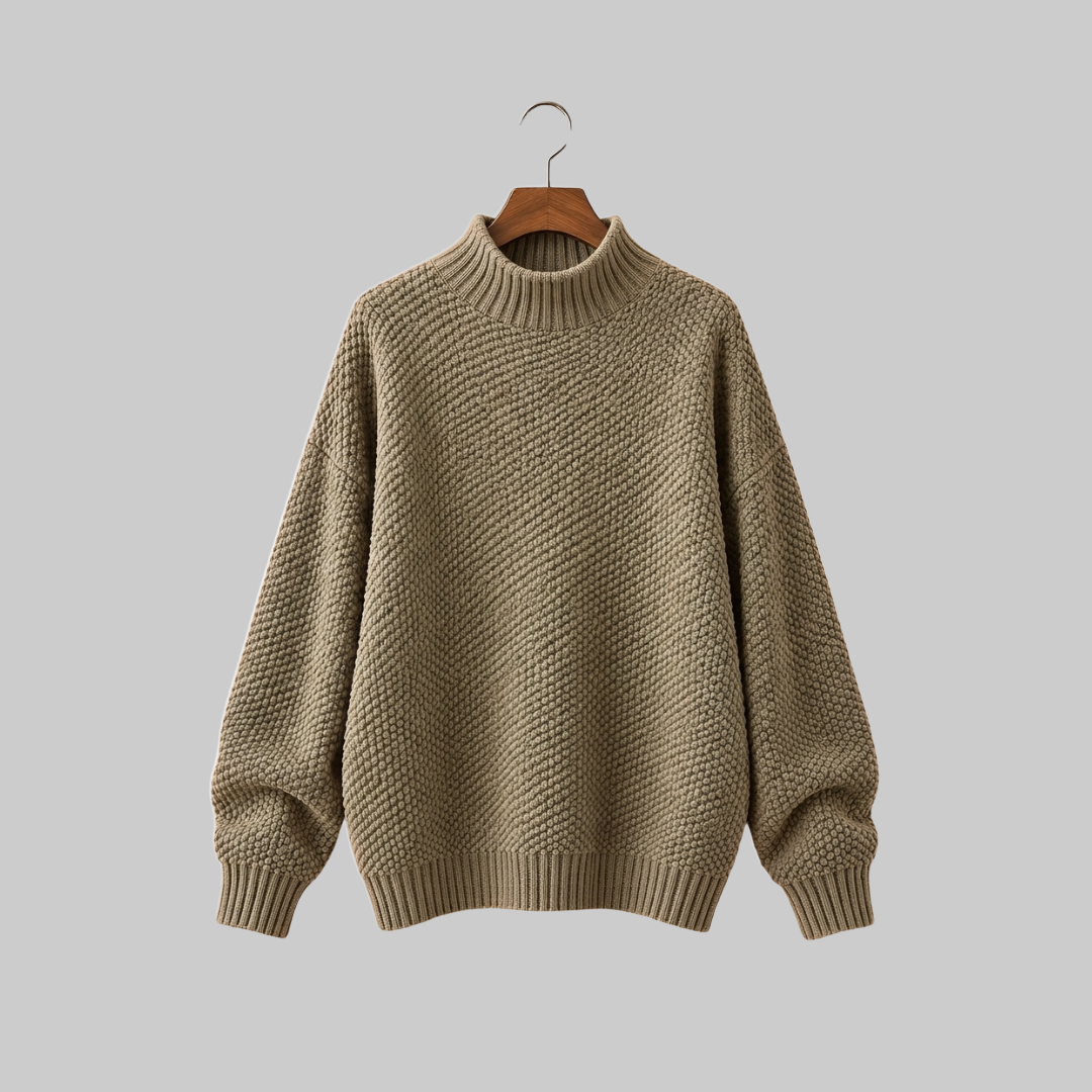 Amaya Classic Mock Neck Sweater