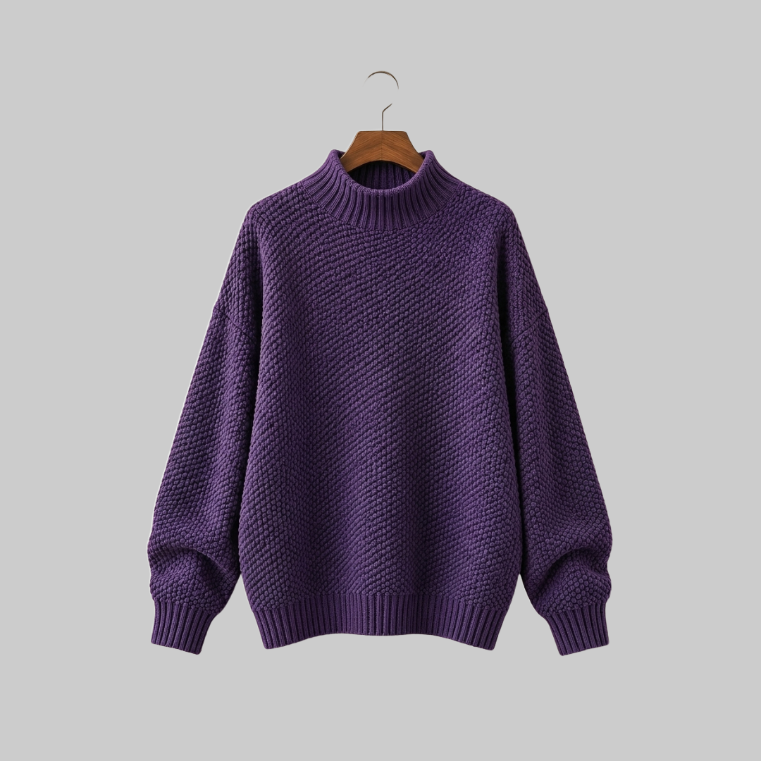 Amaya Classic Mock Neck Sweater