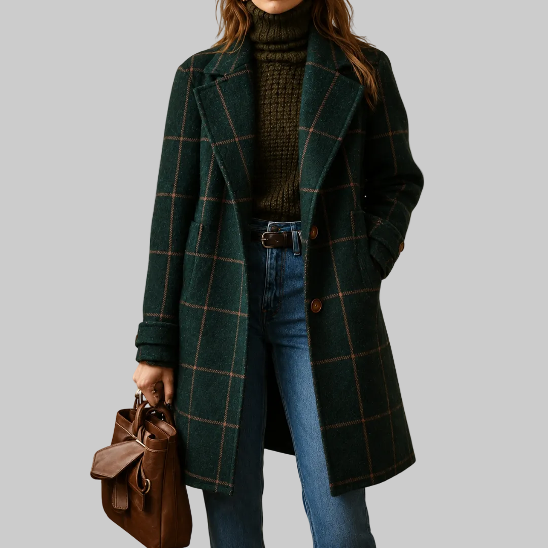 Lauren Classic Checkered Coat