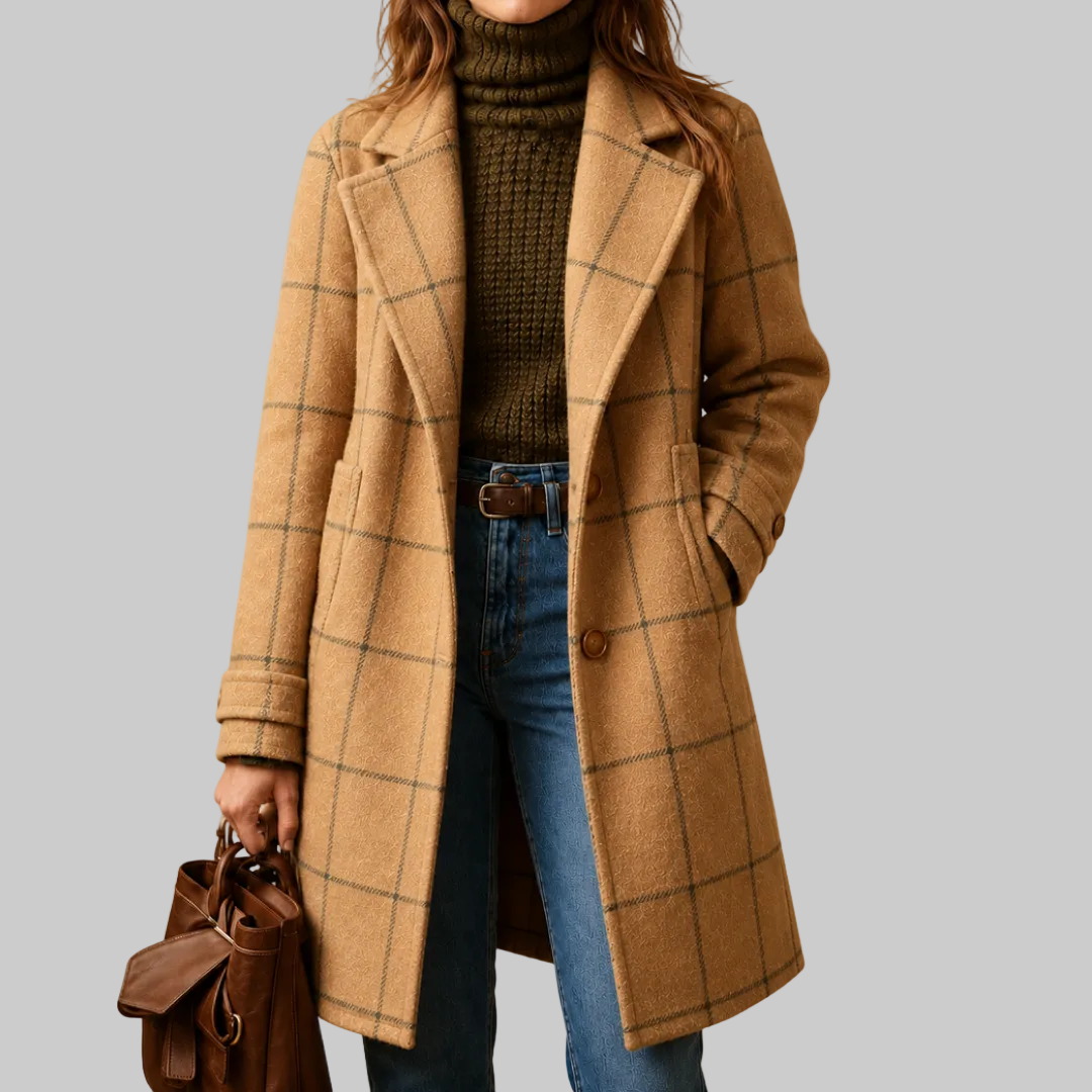 Lauren Classic Checkered Coat