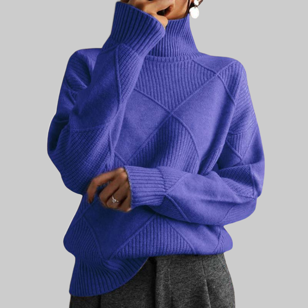 Elaine™ Textured Turtleneck Sweater