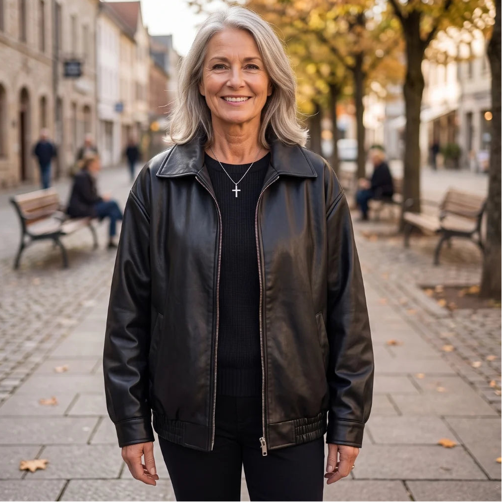 Joyce Relaxed Zip-Front Jacket