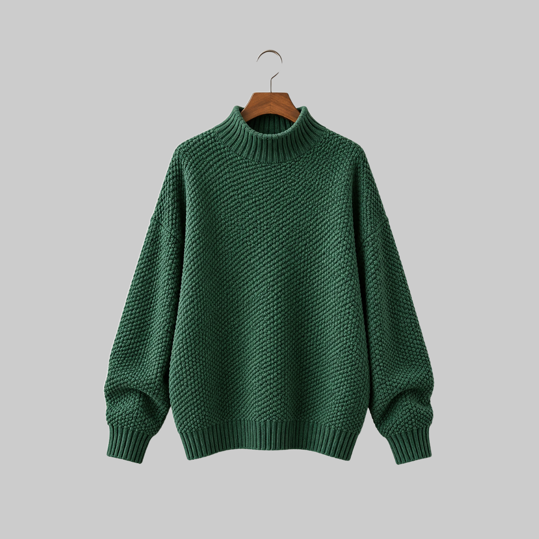 Amaya Classic Mock Neck Sweater