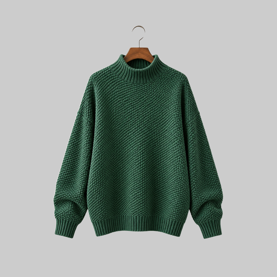 Amaya Classic Mock Neck Sweater