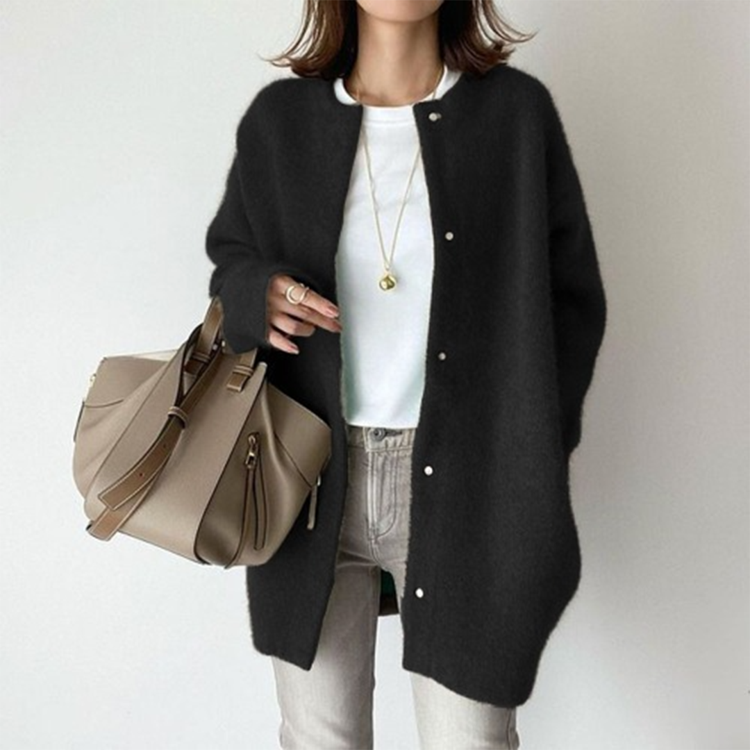 Alicia | Long Soft-Knit Cardigan