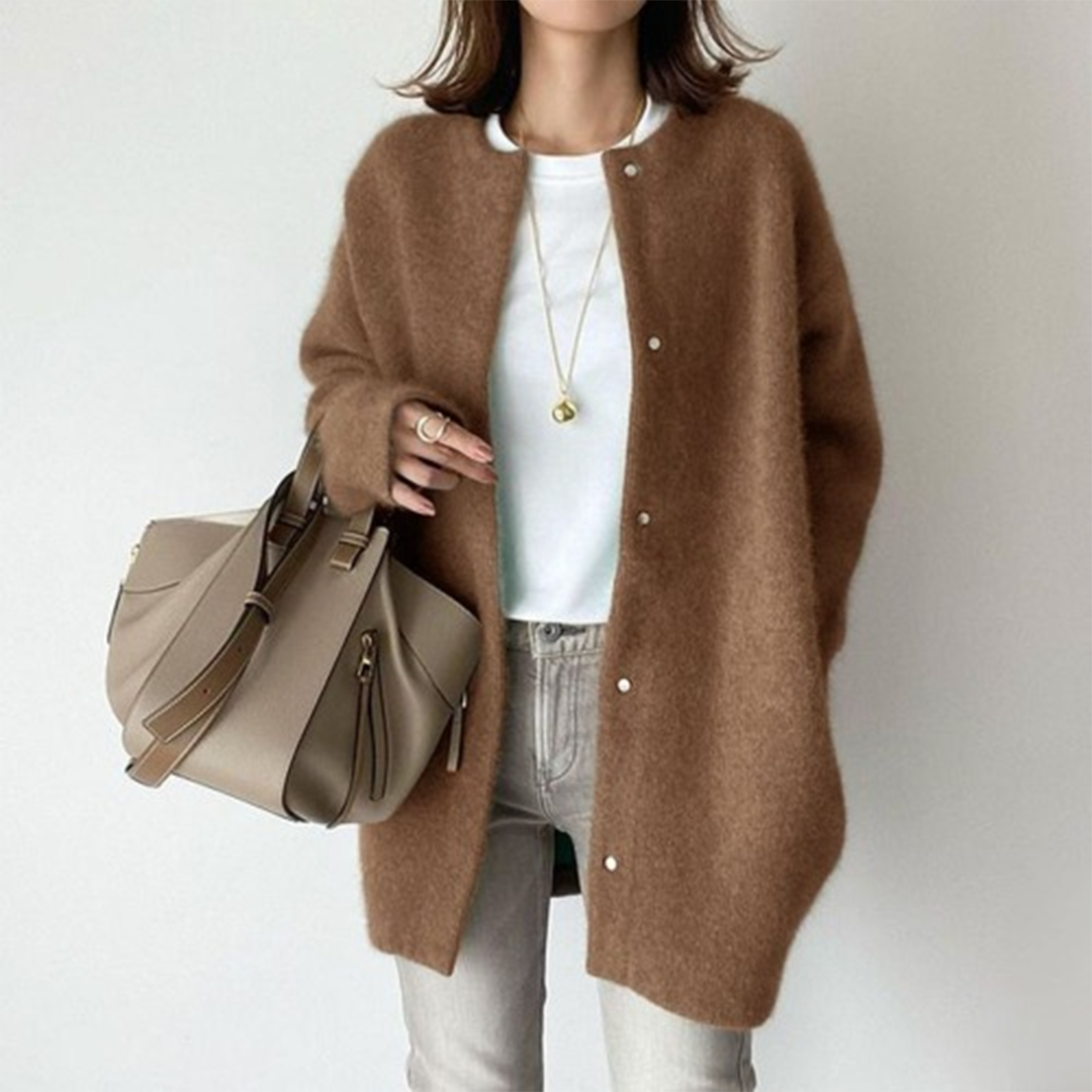 Alicia | Long Soft-Knit Cardigan