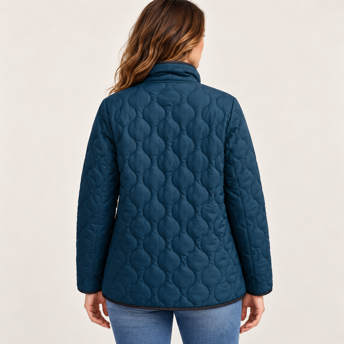 ALEXIS™ | Vintage Floral Print Quilted Jacket