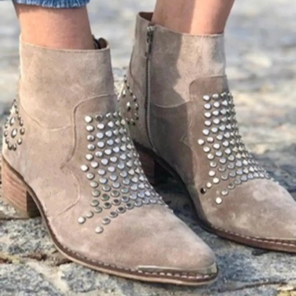 Annabel - Studded Ankle Boots