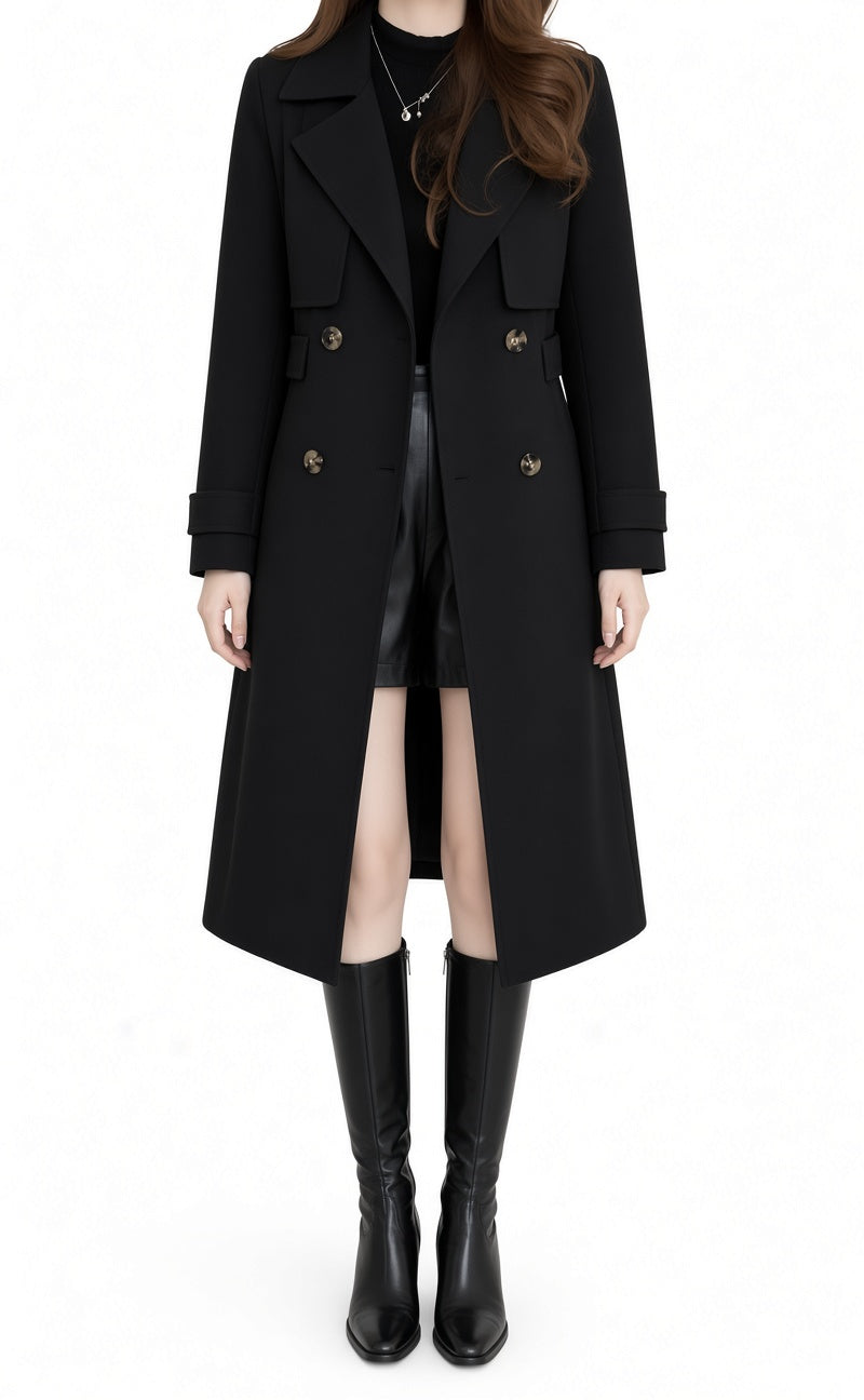 Charlotte™ Elegant Long Trench Coat