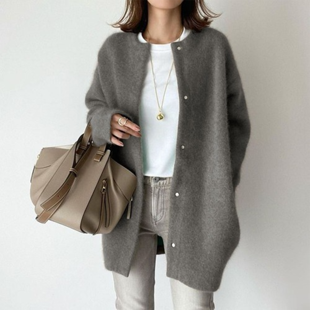 Alicia | Long Soft-Knit Cardigan