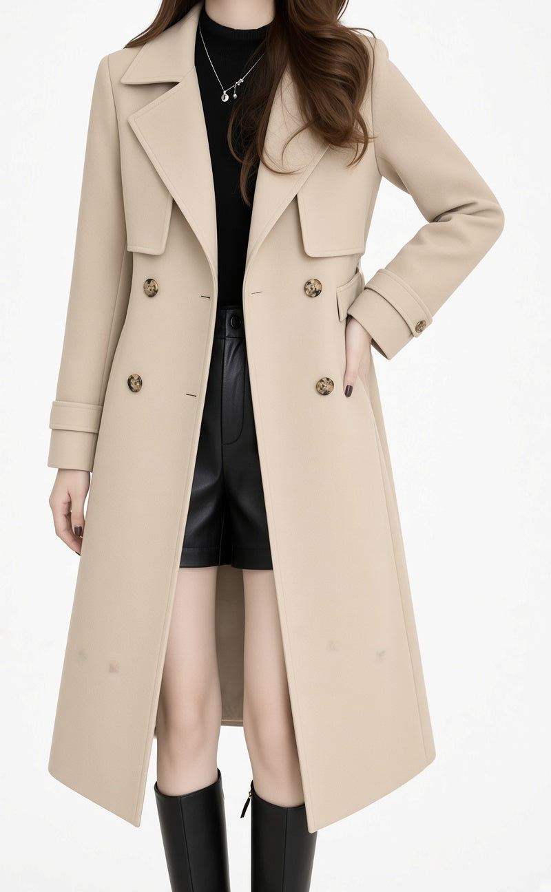 Charlotte™ Elegant Long Trench Coat