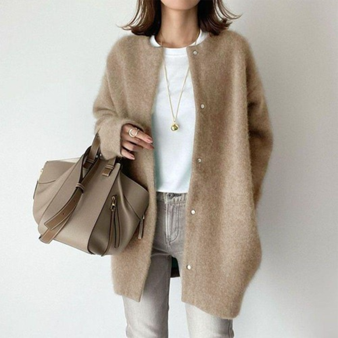 Alicia | Long Soft-Knit Cardigan
