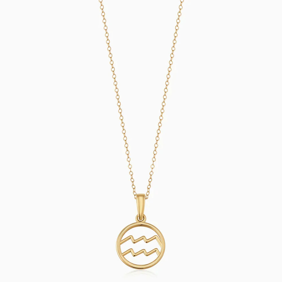 Rosalyette | Zodiac Sign Necklace 18k Gold