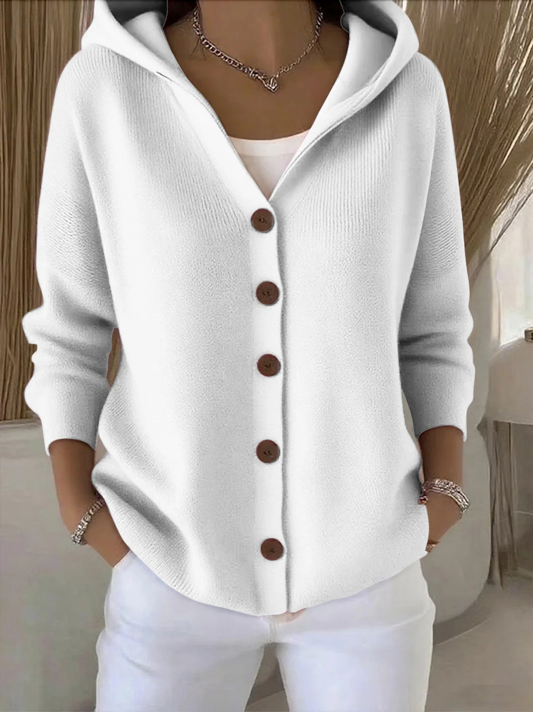 Everly – Hooded Knit Cardigan