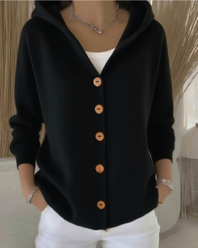 Everly – Hooded Knit Cardigan
