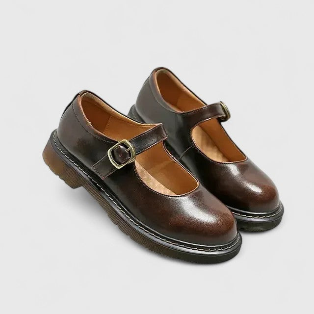 AVELINE | LEATHER PLATFORM MARY JANES