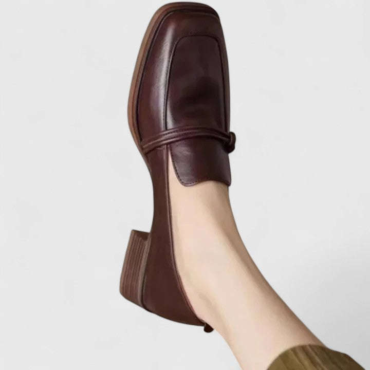 MICHÈLE | SQUARE-TOE LOAFERS